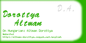 dorottya altman business card